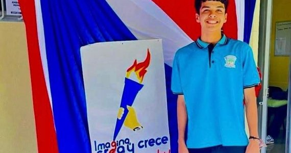 Joven de 16 años es el primer estudiante que correrá con la Antorcha de la Independencia 2024