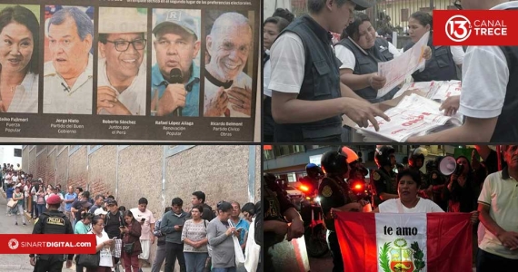 Peruanos esperan los resultados de una ajustada presidencial tras dos jornadas caóticas