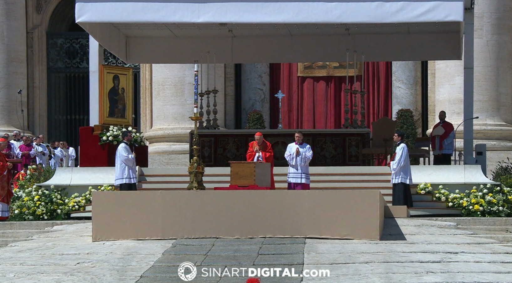 Final del funeral del Papa Francisco