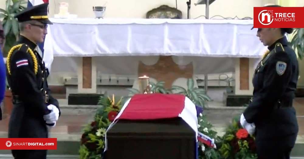Talamanca da el último adiós a Gerson Rosales Cascante, oficial de la Fuerza Pública caído en cumplimiento del deber