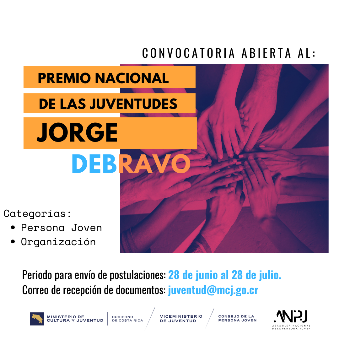 Premio Nacional de las Juventudes Jorge Debravo 2024 abre período para recepción de candidaturas