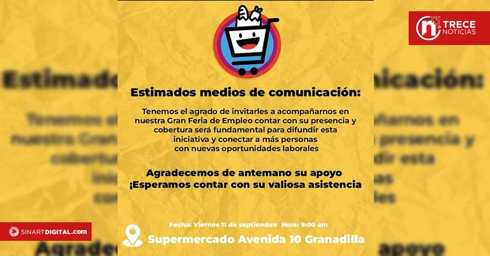 Supermercado Avenida 10 realizará feria de empleo en San José