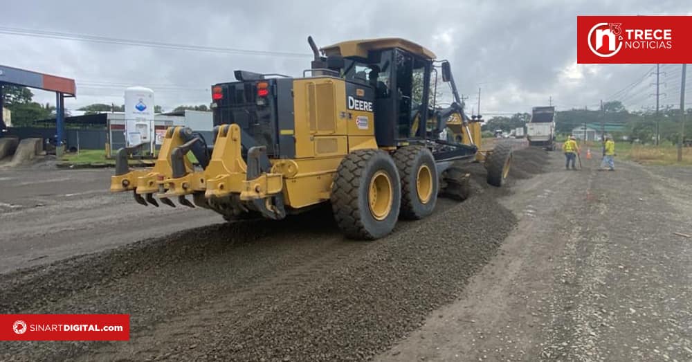 MOPT avanza en 70% la nueva rotonda de Muelle de San Carlos