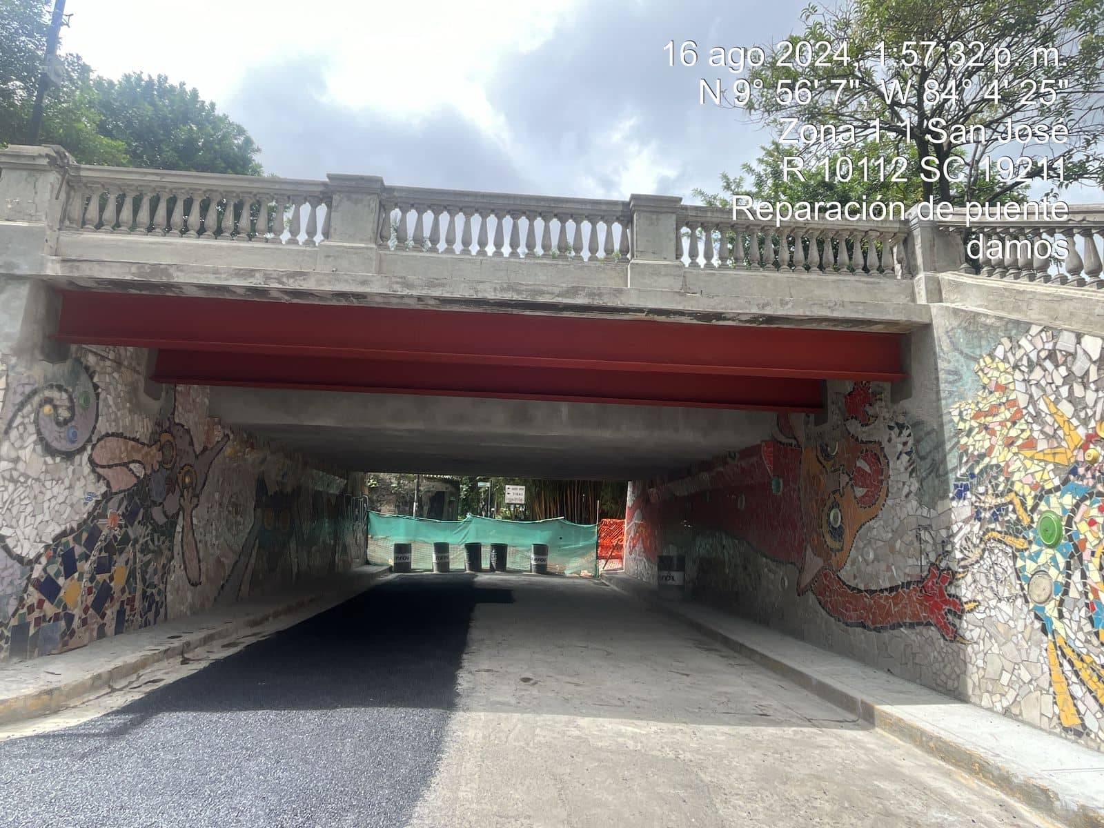 Paso vehicular por Puente de Los Damos ya está habilitado 