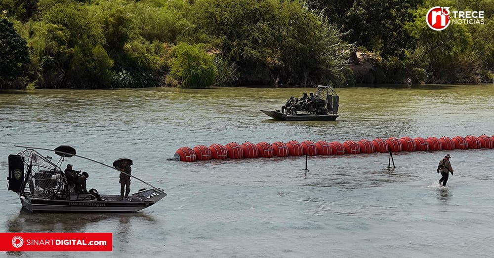 México trata de identificar 2 cadáveres hallados en el río Bravo; uno junto a las boyas flotantes