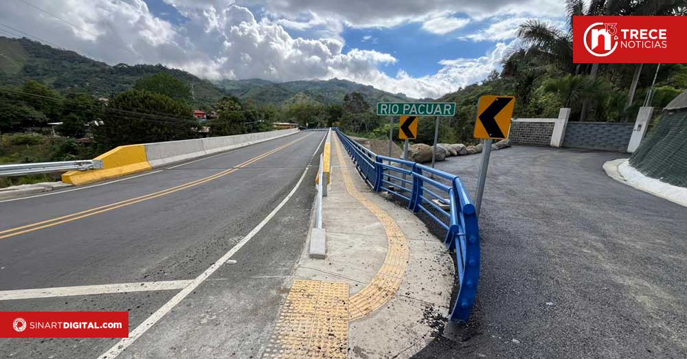MOPT aplicará paso regulado este martes en el nuevo puente sobre el río Pacuar por labores finales