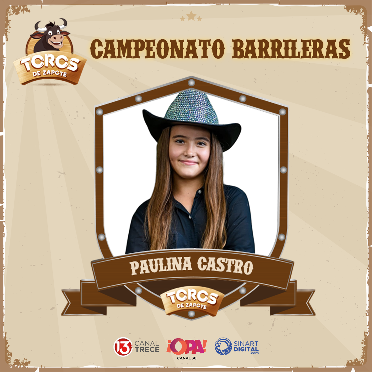 PAULINA CASTRO -  TORNEO DE BARRILERAS ZAPOTE  | 25 DICIEMBRE 2023