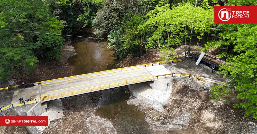 CNE finaliza puente clave para comunidades indígenas en el Valle La Estrella