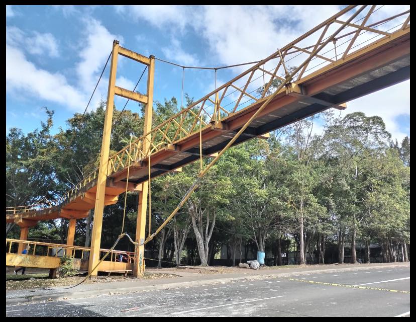 Paso por Parque de la Paz permanecerá cerrado hasta que puente sea removido