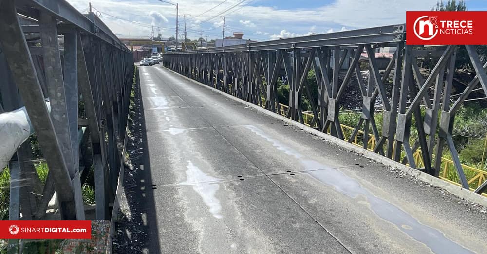 Este viernes inician trabajos de mantenimiento en puente sobre río Reventado en Guadalupe de Cartago