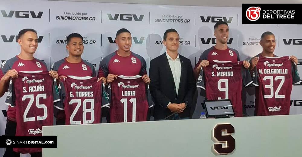 Saprissa presentó a sus fichajes