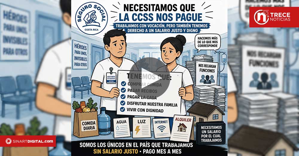 Falla en sistema de la CCSS deja sin salario a más de 500 empleados del Hospital San Juan de Dios