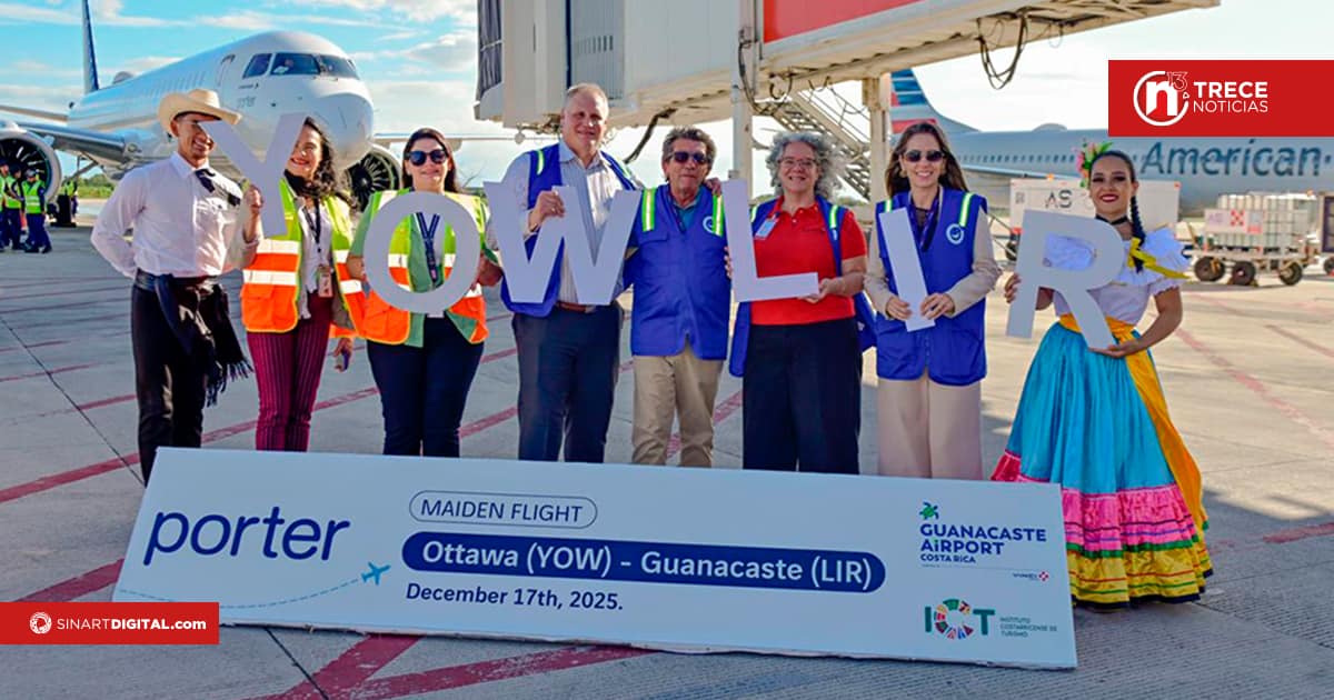 Ruta directa Ottawa-Guanacaste conecta por primera vez a la capital canadiense 