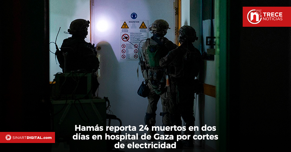 Hamás reporta 24 muertos en dos días en hospital de Gaza por cortes de electricidad