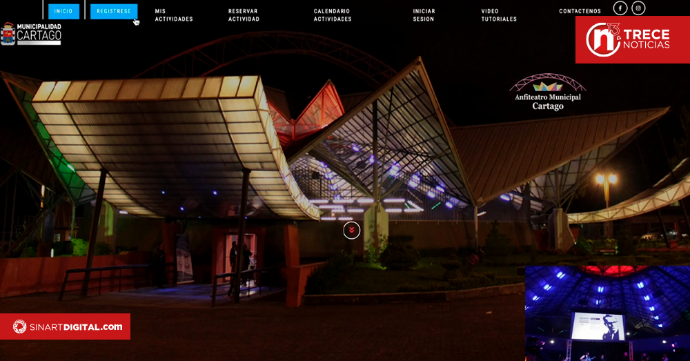 Anfiteatro Municipal de Cartago estrena moderno sistema de reservas en línea