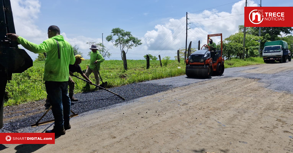 Finaliza bacheo y arranca mejora vial en ruta 902 de Guanacaste