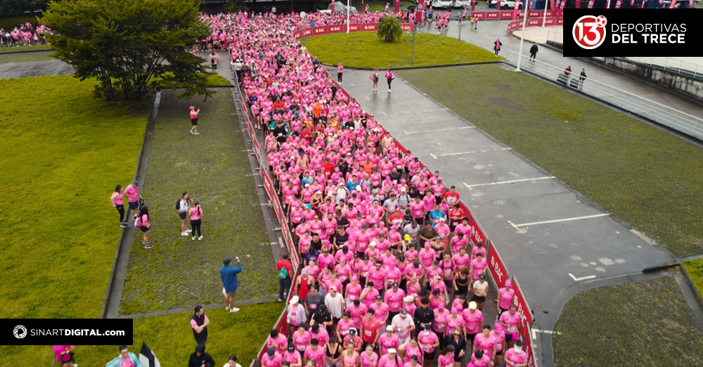 Siete mil personas presentes en Caminata contra cáncer de mama