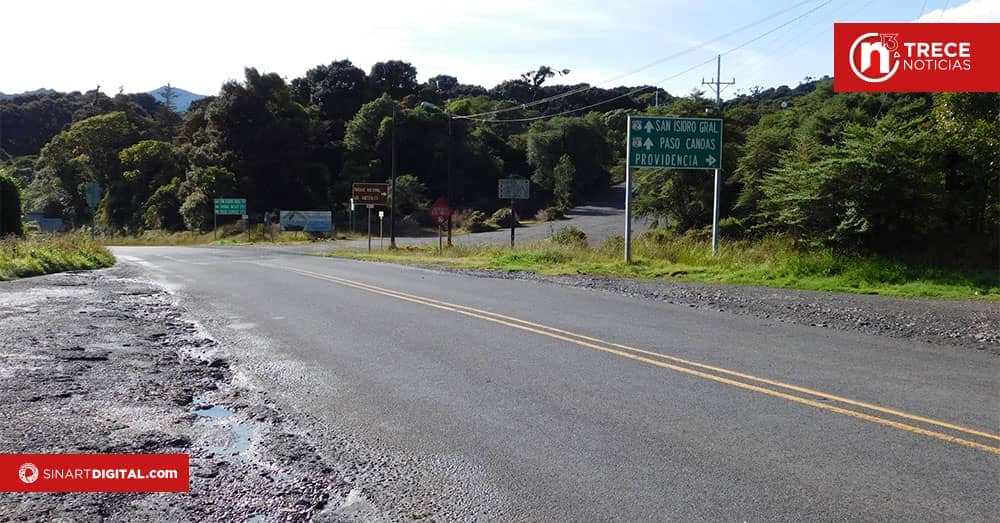 Ante fuertes lluvias, MOPT hará cierres preventivos en ruta 32, Cerro de la Muerte y Cambronero