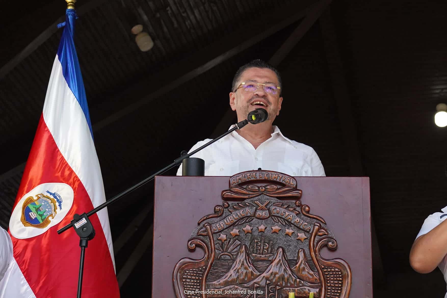 ¡Déjenlos que griten! Presidente Chaves en su discurso del 25 julio