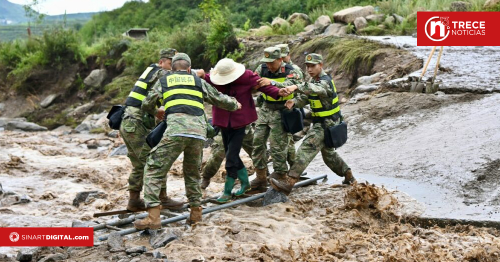 Inundaciones en China causan 10 muertos y 33 desaparecidos