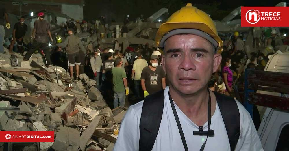 Socorristas buscan sobrevivientes tras potente terremoto en Colombia