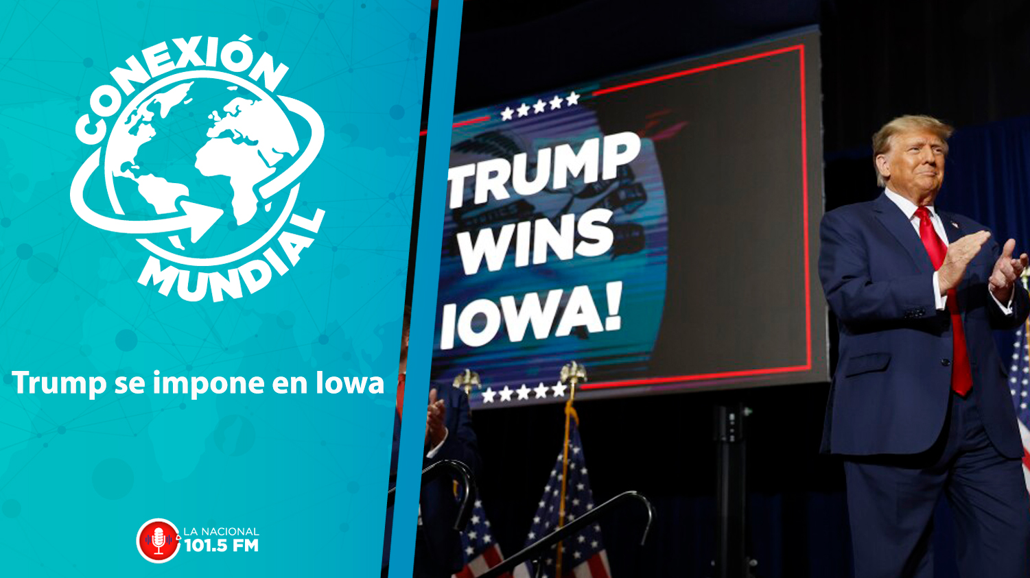 Caucus de Iowa le da la primera victoria a Donald Trump | Conexión Mundial.