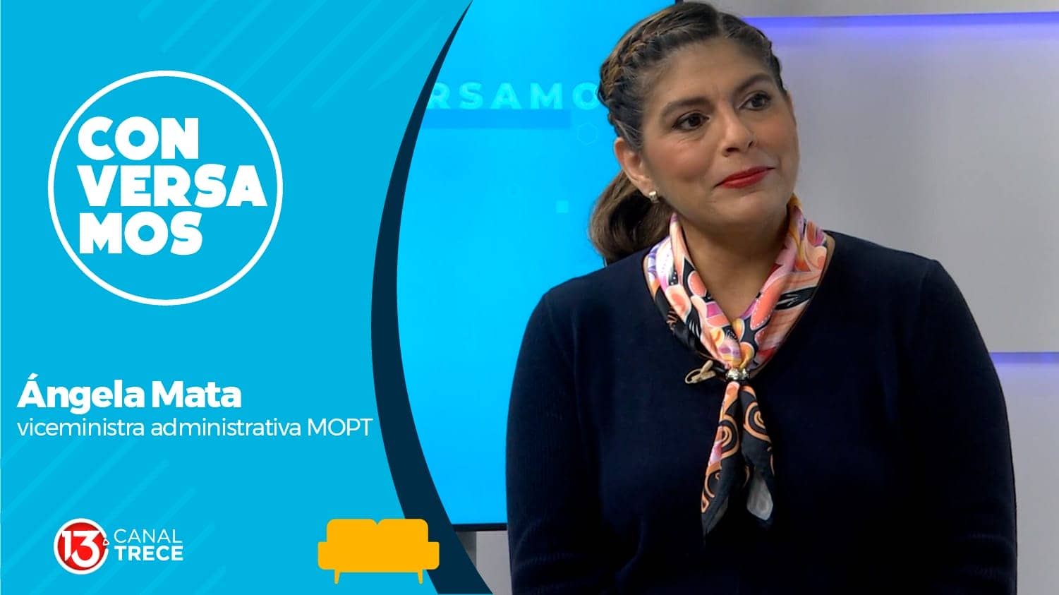 Conversamos con Ángela Mata, viceministra Administrativa del MOPT.