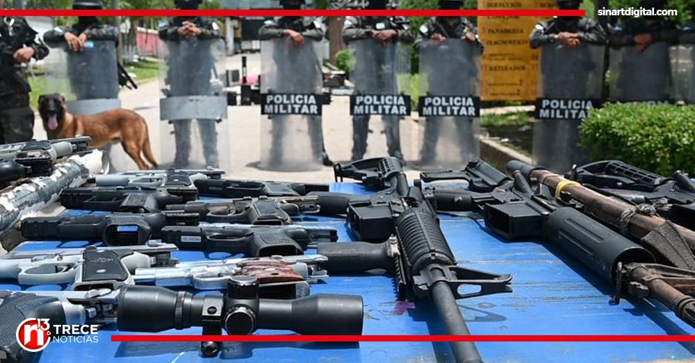 Decomisan arsenal de armas a pandilleros en cárceles de Honduras