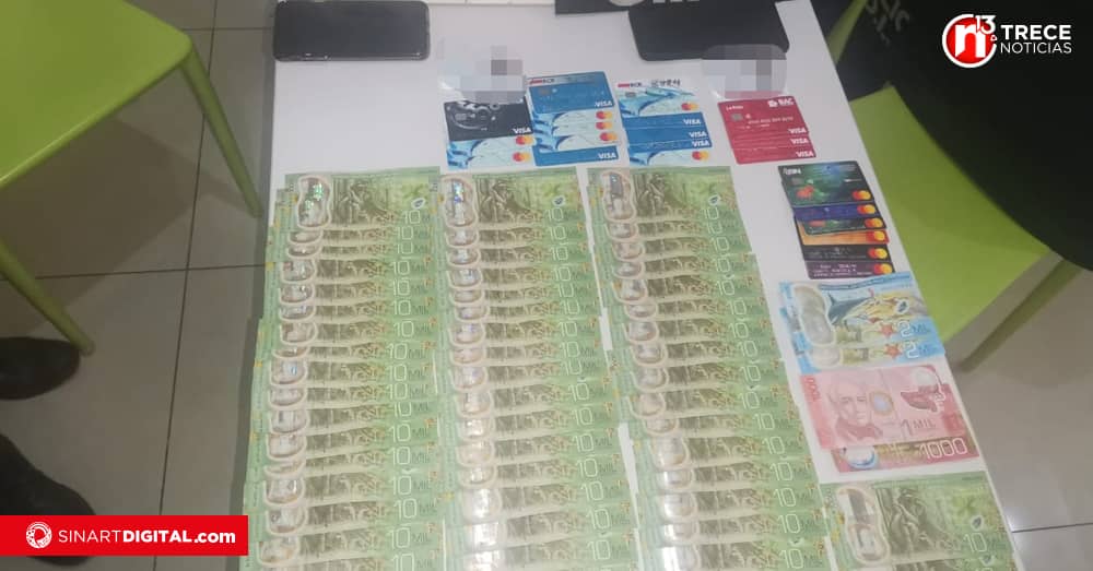Delincuentes portaban 21 tarjetas bancarias de diferentes dueños
