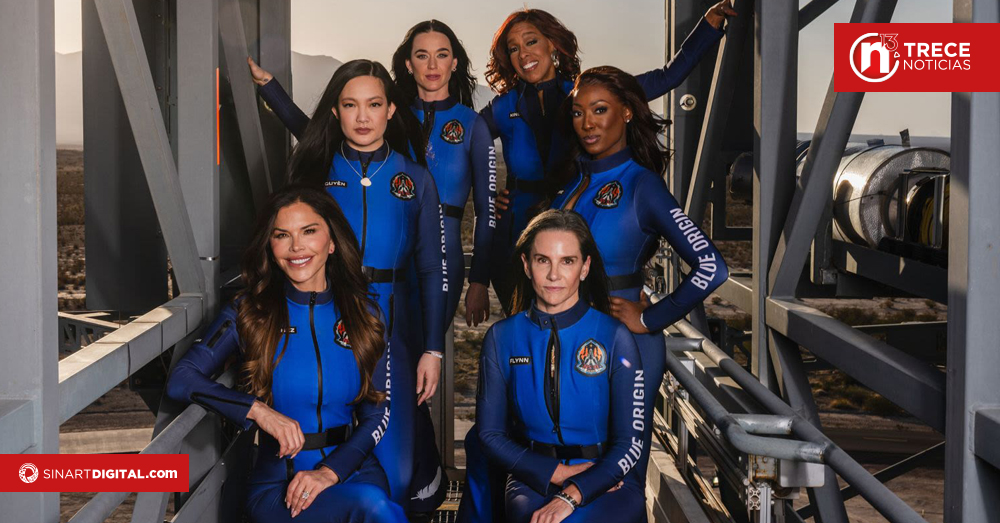 Katy Perry y la novia de Bezos salen al espacio en un vuelo 100% femenino