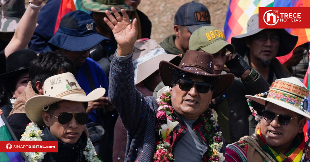 Seguidores de Evo Morales marchan en Bolivia para defender su candidatura