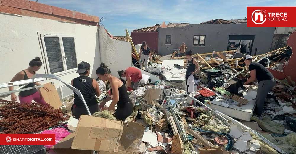Un tornado "traumático" devasta un pueblo francés