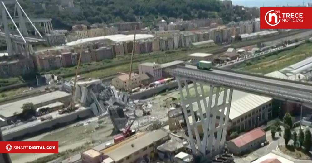 Italia impone penas de hasta 12 años por el derrumbe de puente en Génova