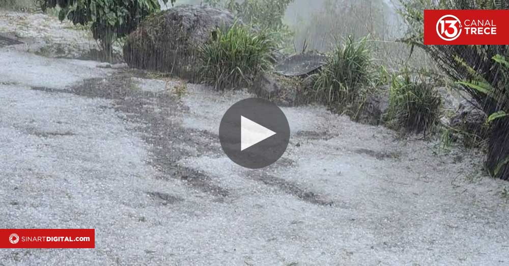 FUERTES AGUACEROS Y SORPRESIVA CAÍDA DE GRANIZO COLAPSARON VARIAS CALLES EN LA PROVINCIA DE HEREDIA