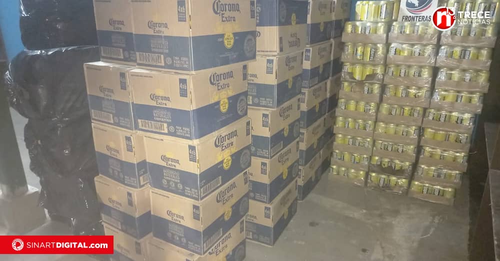 Hombre oculta 3.000 cervezas de contrabando en doble forro de camión