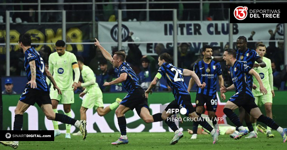 En trepidante choque Inter se mete en la final de Champions
