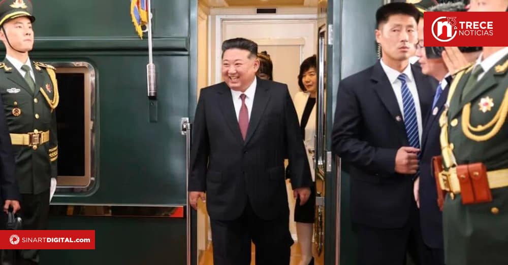 Líder norcoreano Kim Jong Un llegó a China para un encuentro histórico con Xi y Putin
