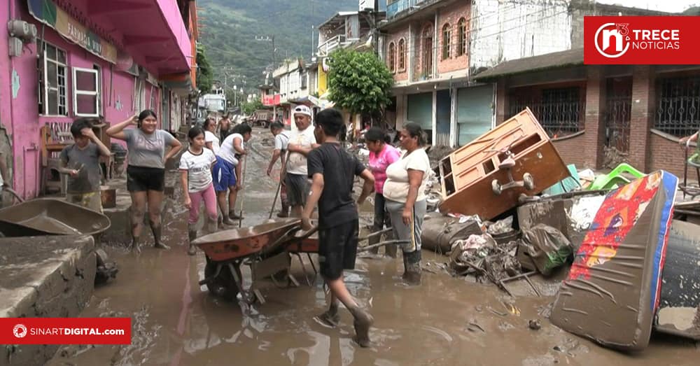 Sube a 70 la cifra de muertos por inundaciones y deslaves en México