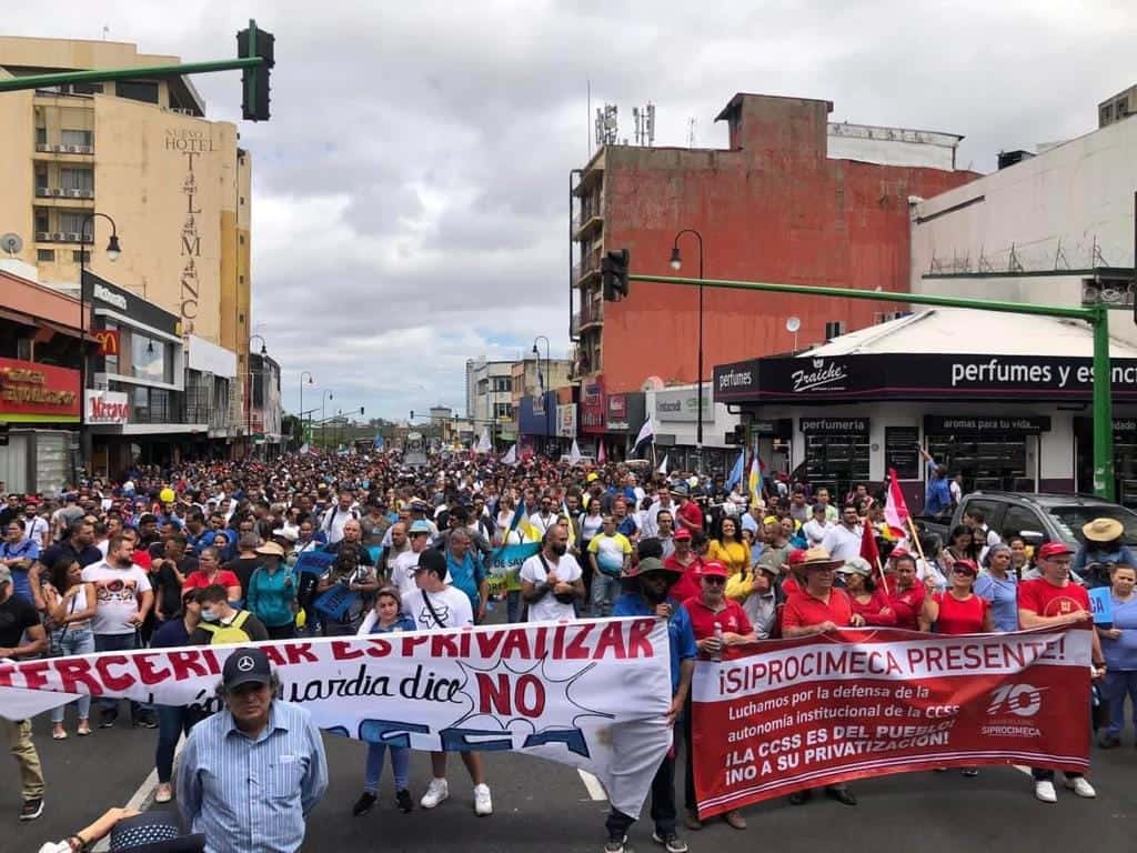 Trabajadores marcharan hoy en San José por la defensa de la CCSS