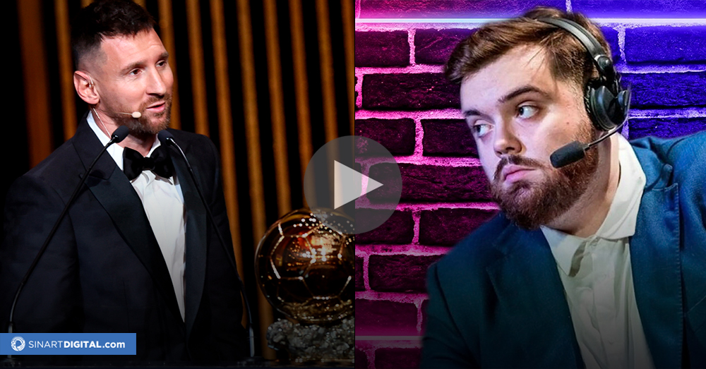 ▶ Vídeo | Messi trolea a Ibai Lario en la  alfombra roja del balón de Oro