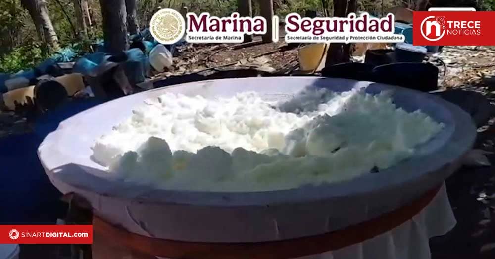 Incautan casi 17 toneladas de metanfetamina en México
