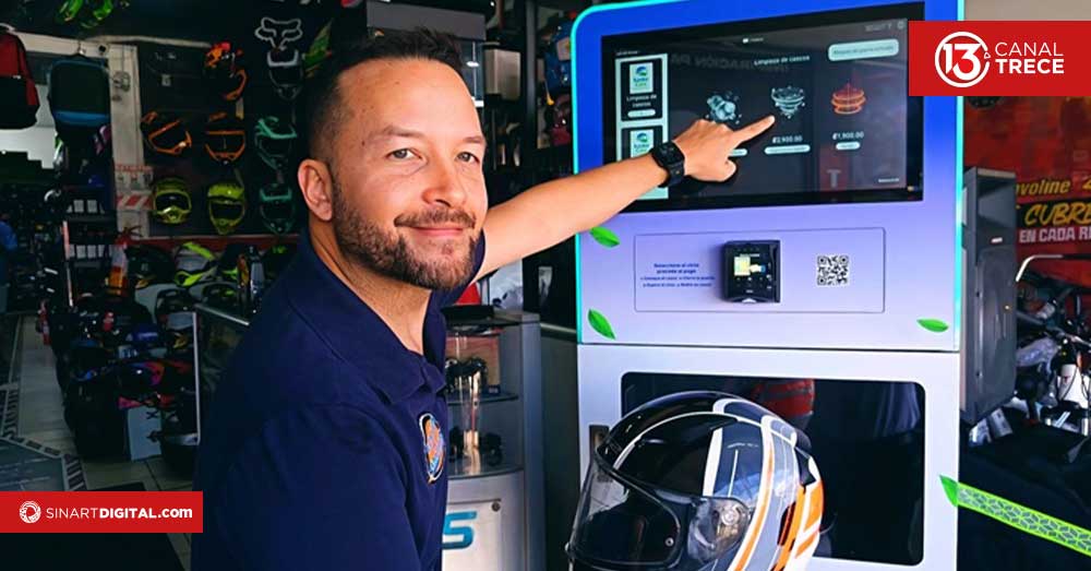 ¿Casco limpio en minutos? Conozca la nueva máquina que sorprende a motociclistas