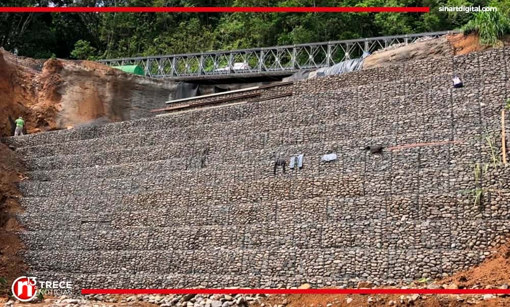 Muro de contención en hundimiento de Cambronero estaría listo pronto: MOPT