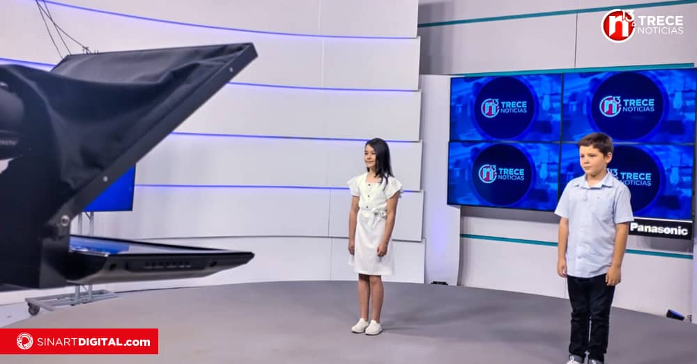Canal 13 preparó un noticiario especial con motivo del Día de la Niñez
