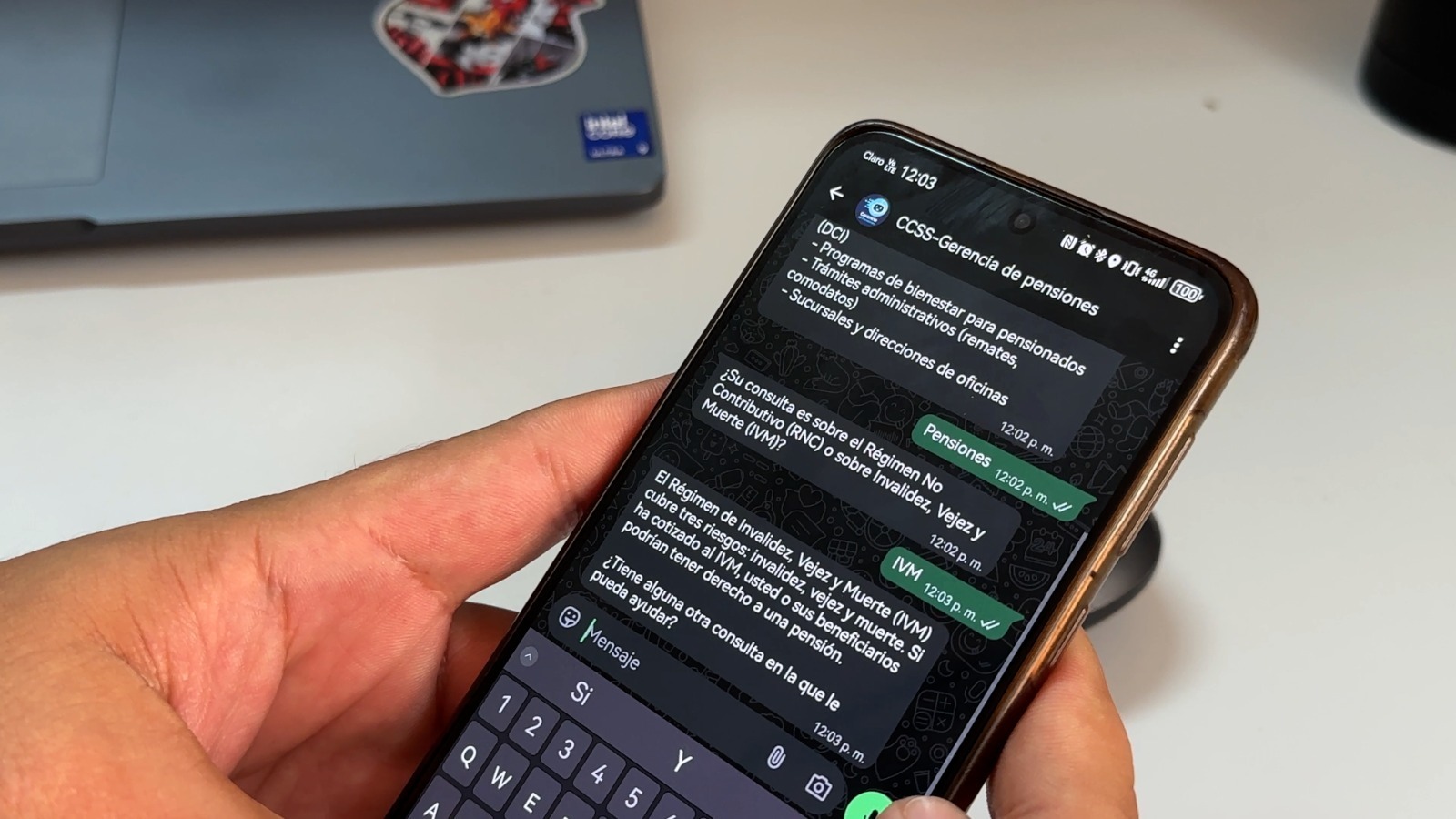 CCSS habilita asistente virtual por WhatsApp para consultas sobre pensiones