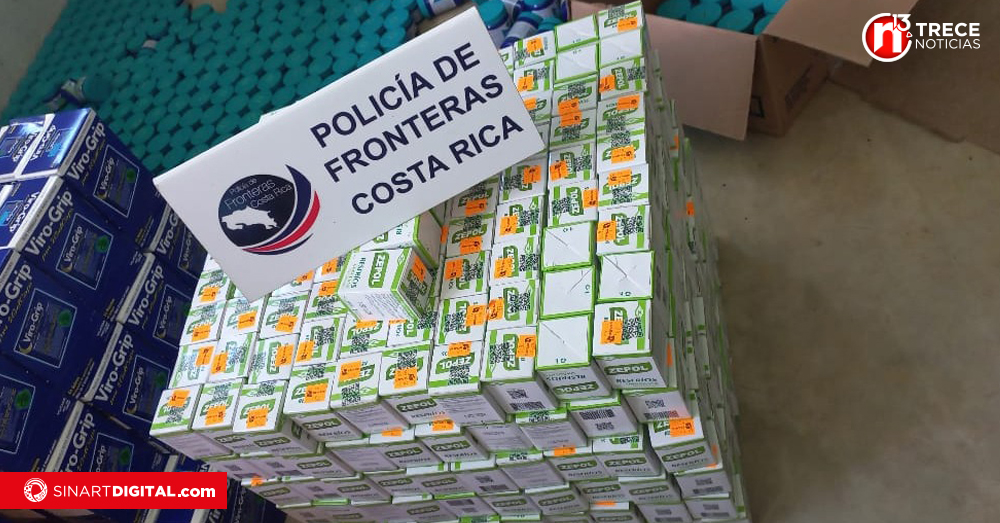 Policía decomisa cargamento ilegal de medicinas valorado en ¢16 millones