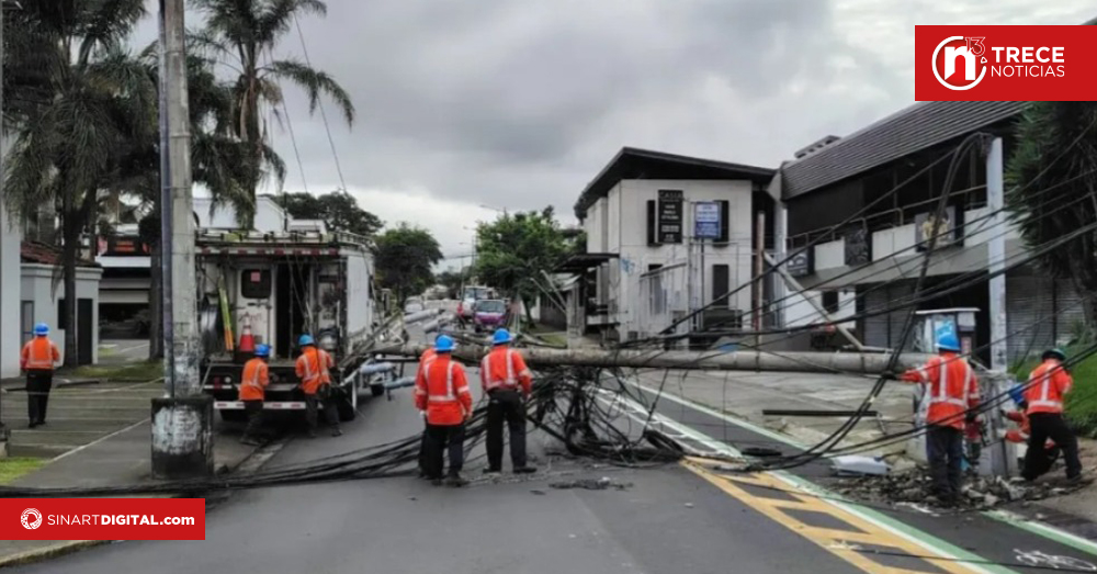 95 postes afectados por accidentes de tránsito: conductores deben cubrir los costos de reparación