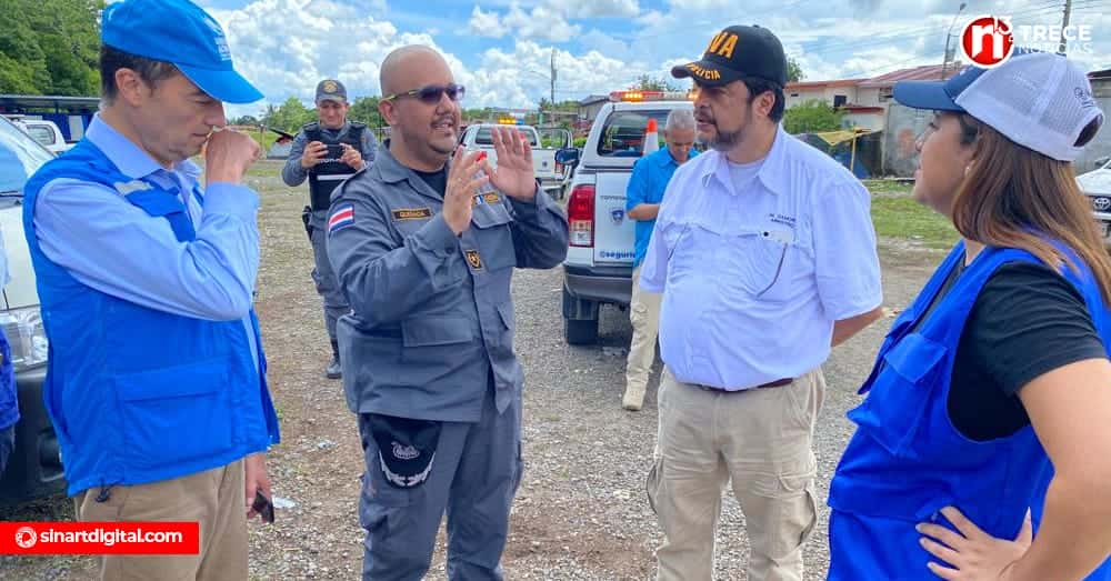Ministro de Seguridad inspecciona puestos fronterizos de Sixaola y Paso Canoas en lucha contra el contrabando y tráfico de personas