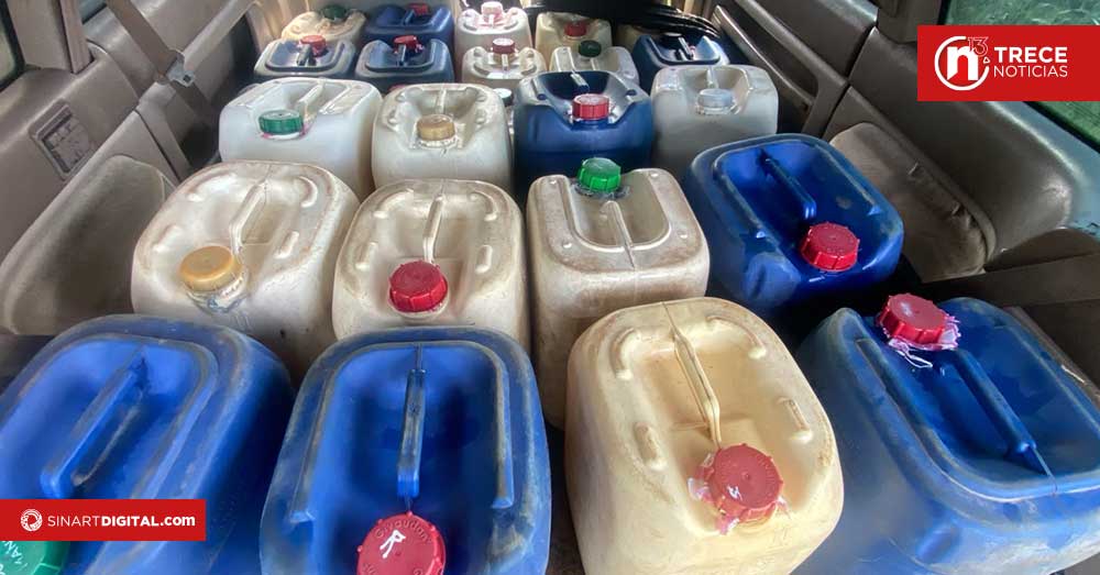 Denuncia permitió decomisar 750 litros de combustible en Esparza