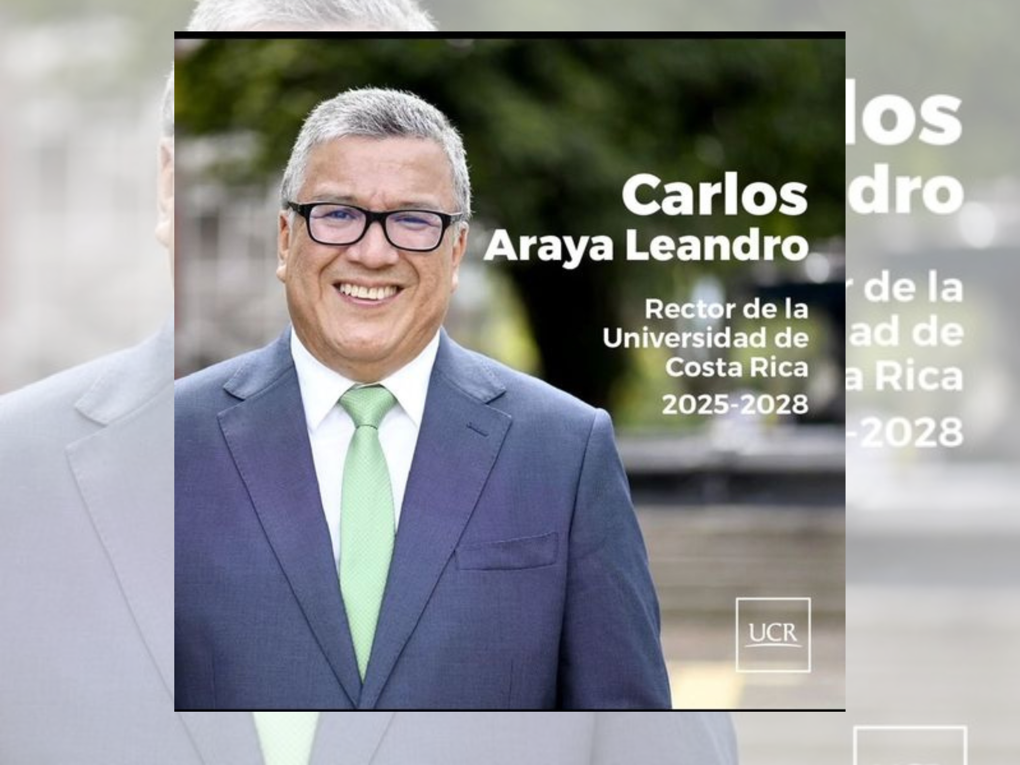 Carlos Araya es elegido como nuevo rector de la UCR para el período 2025-2028